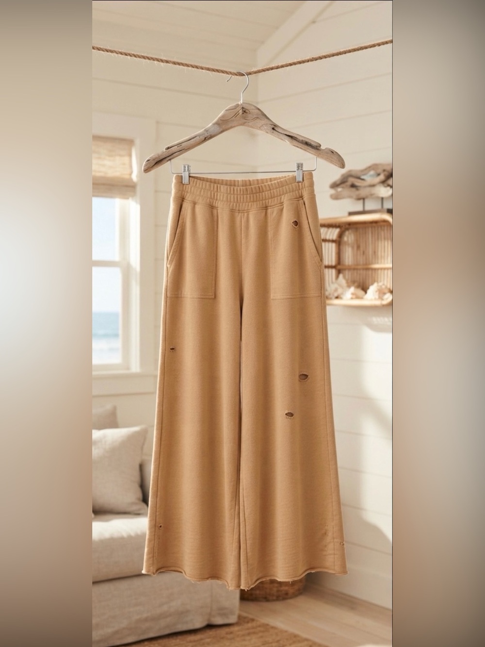 NWT OFFLINE by AERIE XS 90’s SKATER DISTRESSED WIDE LEG LOUNGE SWEATS